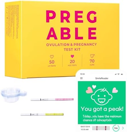 Combo Kit of Ovulation Tests and Pregnancy Tests, OPKs, HPTs (70) PREGABLE