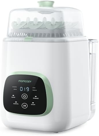 Momcozy KleanPal Pro Baby Bottle Washer - Sterilizer & Dryer Combo for Easy Cleaning - Bottle Washer Machine for All Bottles, Pump Parts & Baby Item Care - Save Time & Effort Momcozy