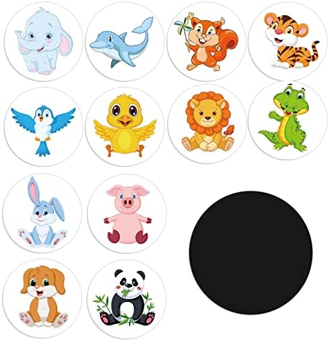 Geyee 24 Pcs Potty Training Stickers Potty Stickers Reusable Potty Training Reveal Stickers Potty Training Seat Stickers Color Changing Sticker Toilet Targets(Animal) Geyee