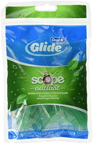 Зубные нити с мятным вкусом Glide Plus, 75 шт., 3 упаковки по 40 мм Glide