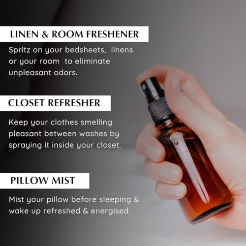 Bergamot Room, Linen & Pillow Spray by Aromafume | 100ml/3.38 fl oz | with Pure Bergamot Essential Oil | Aromatherapy Spray for Relaxation, Sleep & Stress Relief | Mist for Bedding, Fabric Aromafume