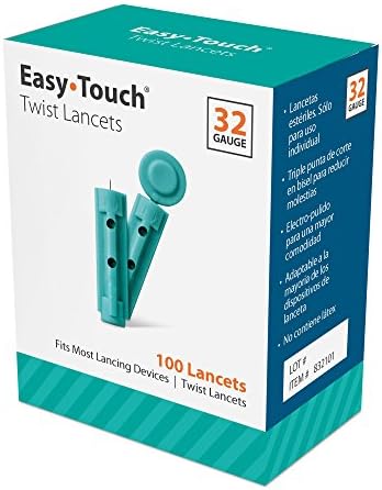 Ланцеты EasyTouch Twist 32G, 100 штук в упаковке, совместимы с большинством устройств Easy Touch