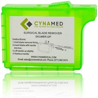 Cynamed Scalpel Blade Remover, Handheld Disposable Sharps Container (1) Cynamed