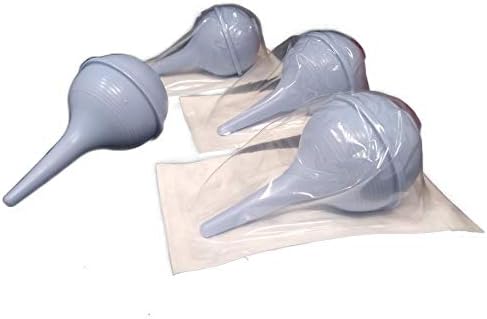 Sterile Ear Bulb Rubber Hand Squeeze Bulb Suction Sucker - 2 oz (Унции) ball - Nasal - Ulcer (2 oz, 4) Vakly