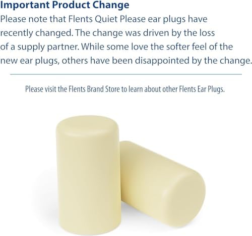 Flents Quiet Please Comfort Foam Ear Plugs - 10 pairs, Pack of 2 Flents