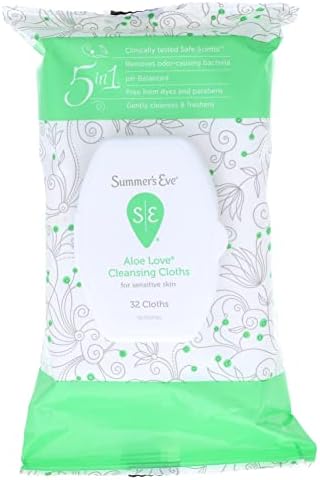 Summer's Eve Cleansing Cloths, Aloe Love, 32 ea - 2pc Summer's Eve