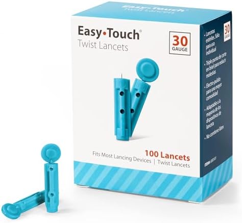 EasyTouch Twist Lancets, 30 G, Box of 100 Easy Touch