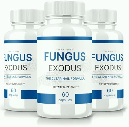 (Pack of 3) Fungus Exodus Pills to Combat Toenail Fungus and Restore Nail Health 180 Caps Generic