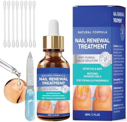 Nail Treatment for Toenail, Toe Nail Renewel Extra Strength Nail Repair Solution for Thick, Broken, Discolored & Damaged Nail(1oz) Pleno