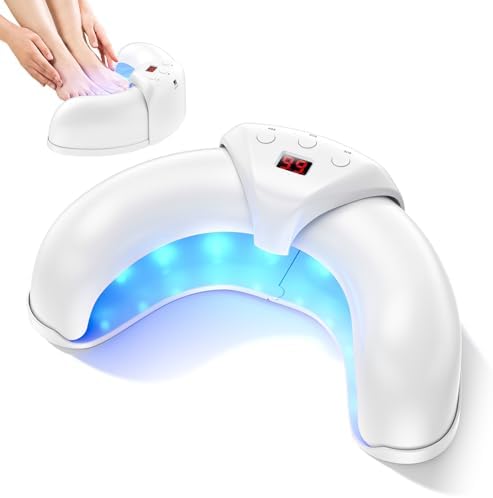 Nail Fungus Light Device for Multiple Fingernails & Toenails, Home Use Nail Fungus Light Treatment Device for Onychomycosis, Nail Repair Solution for Damaged and Discolored Nails, Safe and Reliable Oxrmak