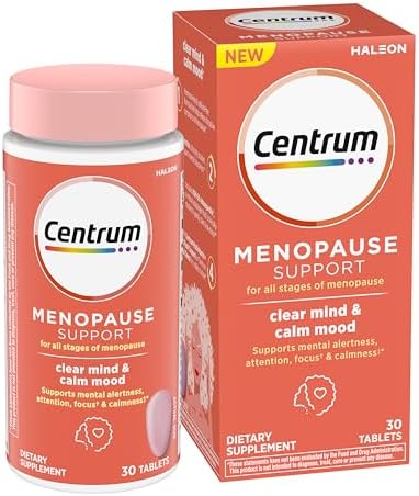 Таблетки для поддержки при менопаузе Centrum Clear Mind и Calm Mood, 30 шт, с KSM-66 и enXtra Centrum