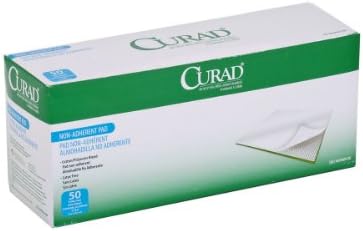 Curad Sterile Non-Adherent Pad, 3x8 (Pack of 50) Curad