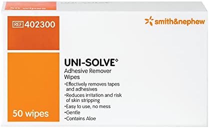 Uni Solve 402300 Adhesive Remover Wipe, Pack of 50 Smith & Nephew