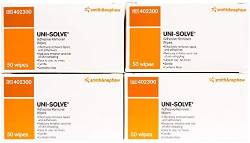 UNI-SOLVE ADHESIVE REMOV WIPES 50 count 4pack Smith & Nephew