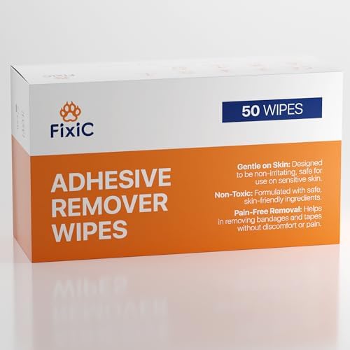 Fixic Skin Barrier Wipes - 50 PCS - Premium Skin Prep Protective Wipes - Skin Adhesive Wipes to Create the Barrier between Skin and Attachments - Skin Glue Wipes to Increase the Adhesive Tape Effect! Fixic