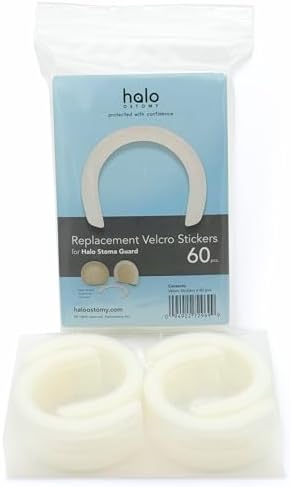 Replacement Stickers for Halo Stoma Guard - 60 Count Halo Ostomy