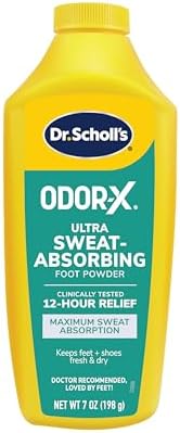 ﻿﻿Dr. Scholl's ULTRA-SWEAT ABSORBING FOOT POWDER, 7 oz // Maximum Sweat Absorption - Clinically Tested 12-Hour Relief - Keeps Feet Fresh & Dry ﻿ Dr. Scholl's