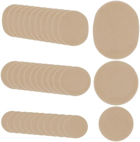 36pcs Moleskin Adhesive Pads, Protective Moleskin Bandages Comfortable Patch Adhesive Moleskin Strips Cushions Soft Coffee-Colored Heel Shoes Stickers for Feet Toes Prevention PEUTIER