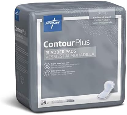 Medline Capri Plus Bladder Control Pads, Ultra Plus, 8" X 17", 28/pack, 6/carton Medline