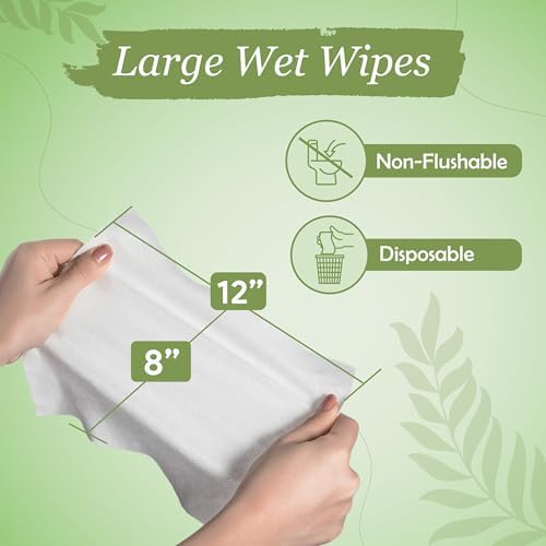 X Large Wet Wipes for Adults - 2 Packs of 56 [112 Count] Disposable Incontinence Wipes, 12" x 8" Adult Wipes for Elderly - Personal Body Wipes for Women and Men, Pre Moistened Adult Washcloths ProHeal