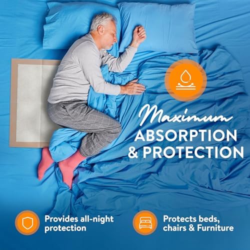 Inspire XL 30 x 36 Ultra 100 Grams Super Absorbent Bed Pads for Incontinence (50) Inspire