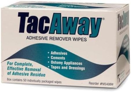 Torbot Group TacAway Adhesive Remover Wipes, Box of 50 | (3 Pack) Torbot