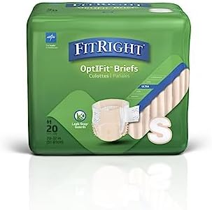 Подгузники для взрослых FitRight Ultra, высокое впитывание, S, ассортимент 80 шт Medline