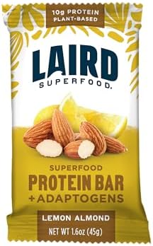 Laird Superfood Functional Protein Bars – Protein Bar but Better with Real Ingredients, Functional Mushrooms 10g Plant-Based Protein, 6g Fiber - Non-GMO - 5 Flavor Variety Pack, 10 Count (Pack of 1) Laird Superfood