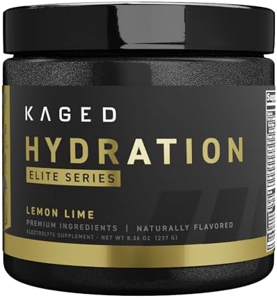 Kaged Electrolytes, Hydration Elite, Premium Electrolyte Powder (Порошок) Supplement, Intra Workout, Post Workout, Lemon Lime, 30 Servings (Порции) Kaged