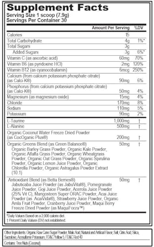 Evlution Nutrition HYDRAMINO Complete Hydration Multiplier, All 6 Electrolytes, Vitamin C & B, Fluid Boosting Aminos, Coconut Water, Endurance, Recovery, Antioxidants, 30 Serve, Orange Mango Evlution