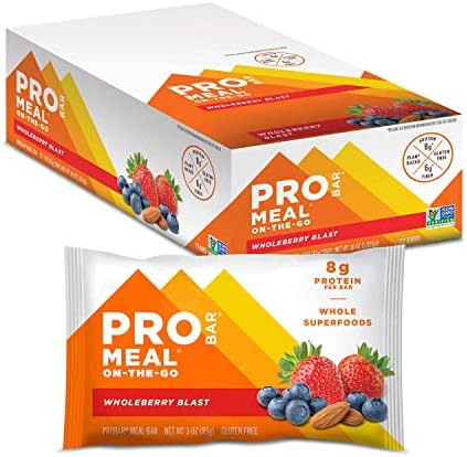 PROBAR - Meal Bar 12 Flavor Variety Pack - Natural Energy, Non-GMO, Gluten-Free, Plant-Based Whole Food Ingredients, 3 Ounce (Pack of 12) - Flavors May Vary Probar