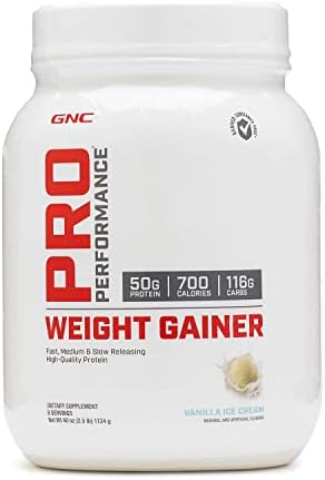 GNC Pro Performance Weight Gainer - Vanilla Ice Cream (Крем), 6 Servings (Порции), Protein to Increase Mass Gnc