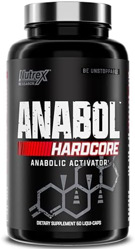 Nutrex Research Anabol Hardcore Anabolic Activator, Muscle Builder and Hardening Agent, 60 Pills Nutrex Research