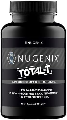 Nugenix Total-T, Free and Total Testosterone Booster Supplement for Men, 90 Count Nugenix