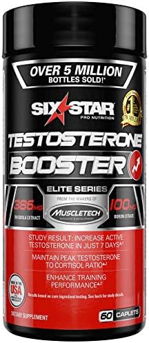 Testosterone Booster for Men Six Star Pro Nutrition Test Booster for Men Extreme Strength + Enhances Training Performance + Scientifically Researched Test Boost Supplement, 60 Pills Six Star