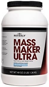 Beverly International Mass Maker Ultra Chocolate, 14 Servings (Порции), 3lb. Build Lean Mass Like a Pro!! Milk Protein Isolate, Whey Protein Isolate + Egg. MCT Oil. Clean Carbs, Great taste! Beverly International