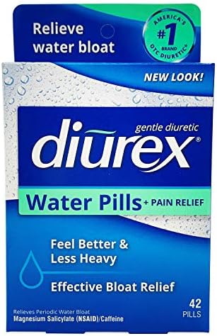 Diurex Water Pills, 42 Count Pills (Pack of 3) Diurex