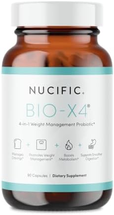 Nucific® Bio-X4 4-in-1 Weight Management Probiotic Supplement, 90 Count. Nucific