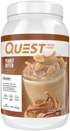 Quest Nutrition Peanut Butter Protein Powder (Порошок), 23g Protein, 1g Sugar, Low Carb, Gluten Free, 1.6 Pound, 23 Servings (Порции) Quest Nutrition