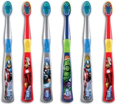 Oral-B Kids Spider Man Toothbrush for Little Children Ages 3+ Years Old, Extra Soft, Pack of 6 Oral-B