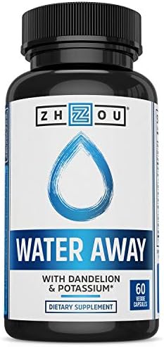 Zhou Water Away Herbal Formula for Healthy Fluid Balance | with Dandelion, Potassium, Green Tea & More | 60 Capsules (Капсулы) Zhou