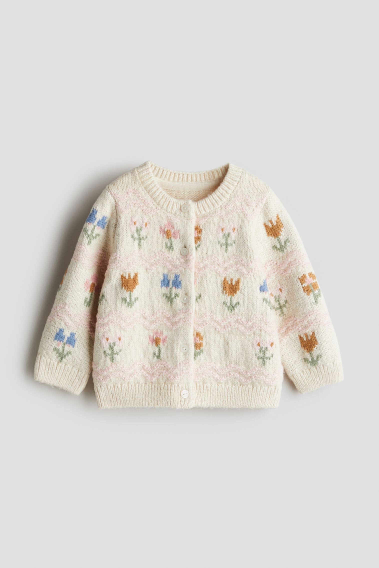 Jacquard-Knit Cardigan H&M