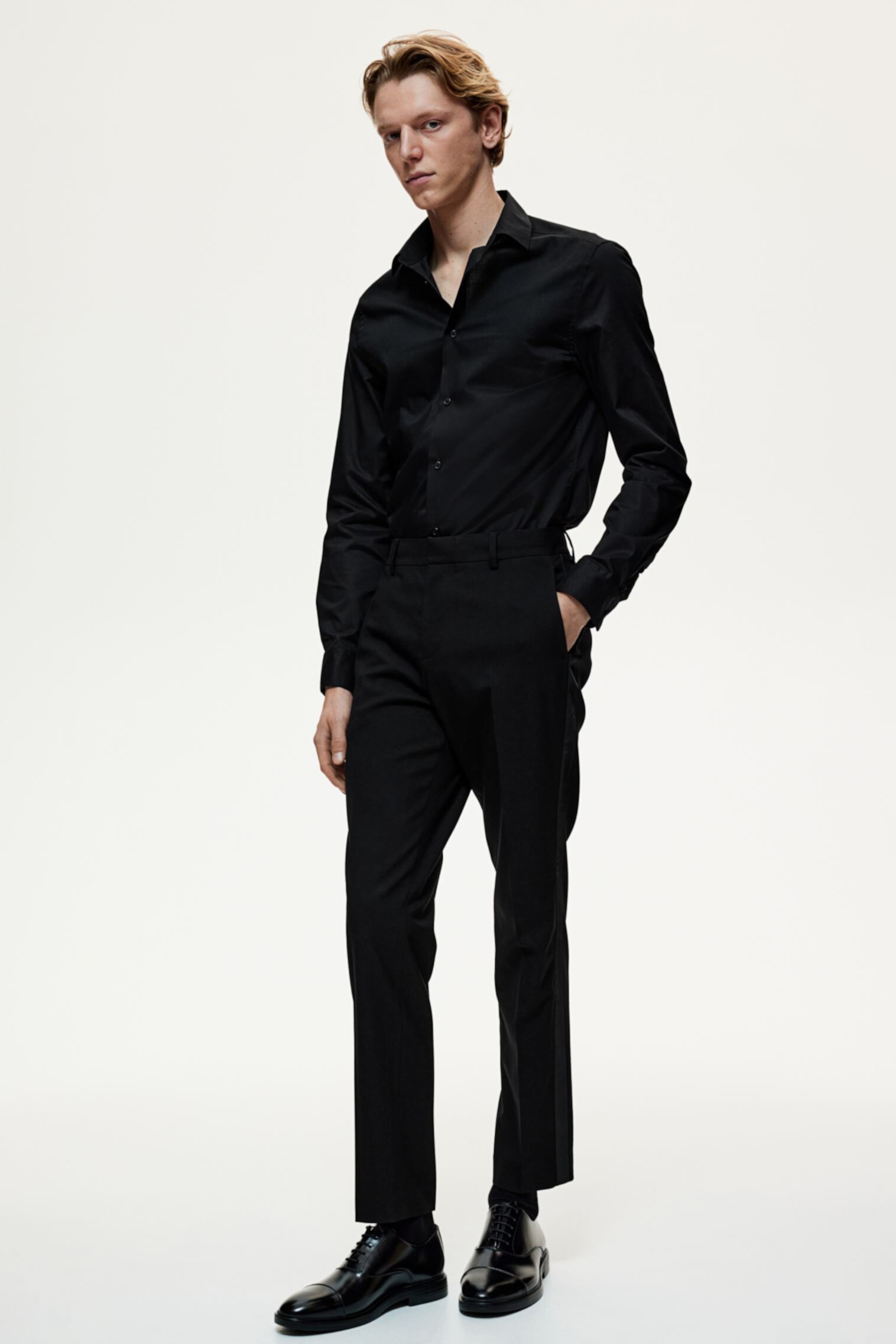 Slim Fit Tuxedo Pants H&M