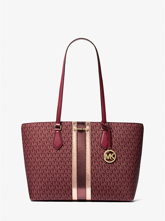 Сумка тоут Michael Kors Sheila Large Signature Logoand Metallic Michael Kors