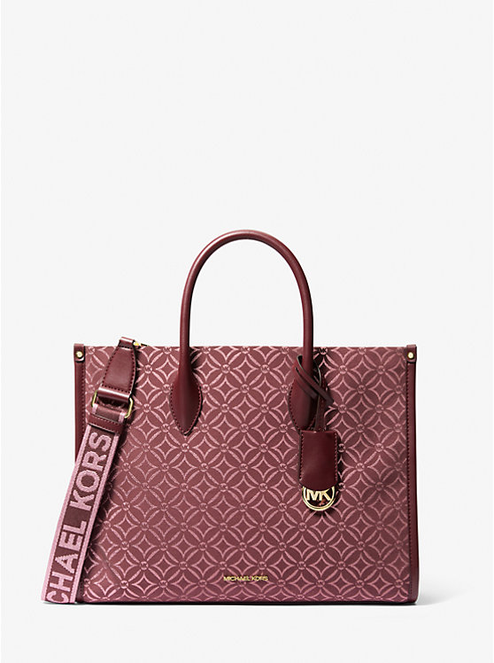 Сумка тоут Michael Kors Mirella Medium Metallic Logo Jacquard Michael Kors