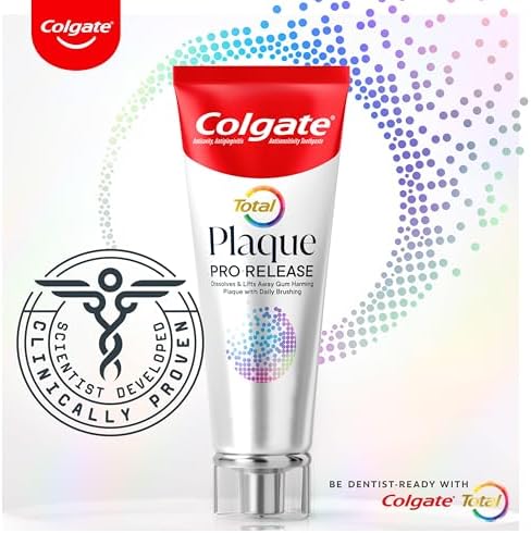 Colgate Total Plaque Pro Release Fresh Mint Toothpaste, 1 Pack, 3.0 Oz Tube Colgate