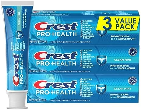 Crest Pro-Health Clean Mint Toothpaste, 4.6 Ounce (Twin Pack) (Packaging May Vary) Crest