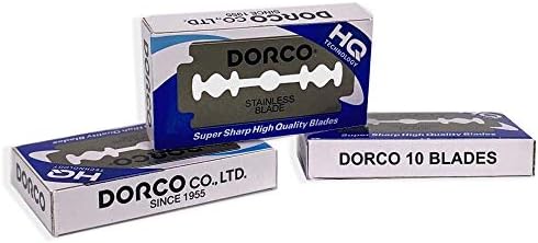 Бритвенные лезвия двойного назначения с платиновым покрытием, 200 шт. Dorco