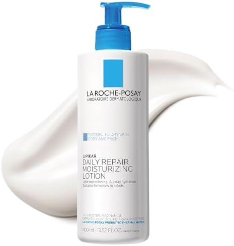 La Roche-Posay Lipikar Daily Repair Moisturizing Cream, Fragrance Free Body Moisturizer with Shea Butter, Body Lotion for Dry Skin, Moisturizing for Sensitive Skin La Roche-Posay