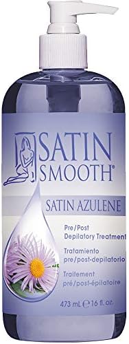 Масло для депиляции Satin Smooth с азуленом, 473 мл, успокаивает и увлажняет кожу Satin Smooth